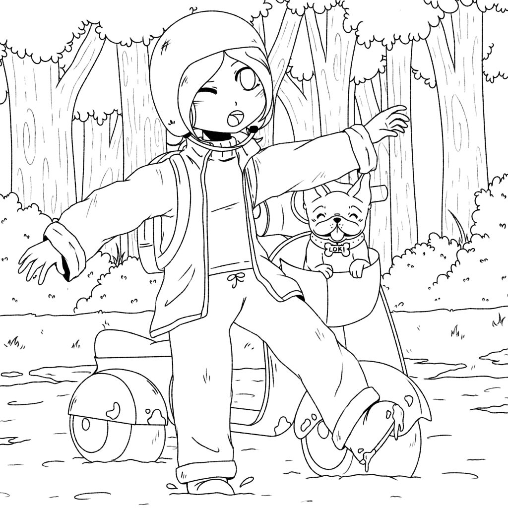 Mia & Loki stuck in mud