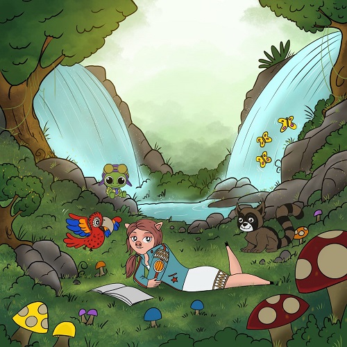 New coloring book Rainforest Animals